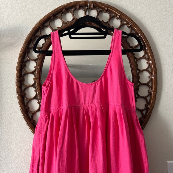 NWT Solid and striped empire linen Maxi Dress size S - Picture 4 of 14